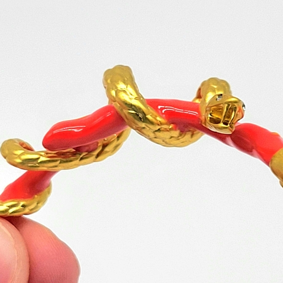 SOLD- Alexis Bittar Sea Snake in the Coral Reef Adjustable Cuff w/ - Picture 6 of 17